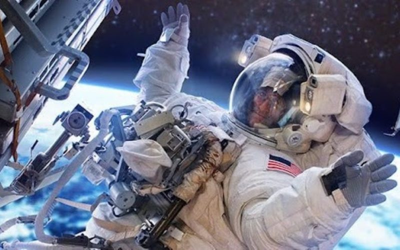 Sunita Williams Preforming a Space Walk