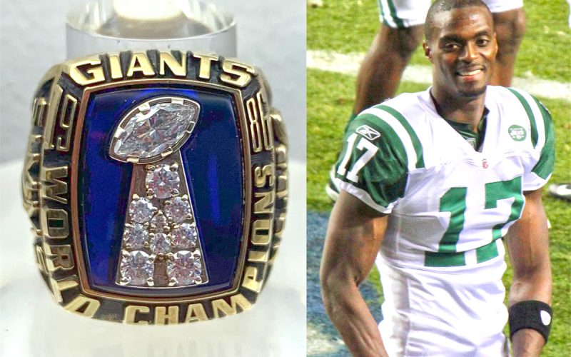 Plaxico Burress Super Bowl Ring, Giants Super Bowl hero, NFL memorabilia auction, sports collectibles, 2007 Super Bowl Championship