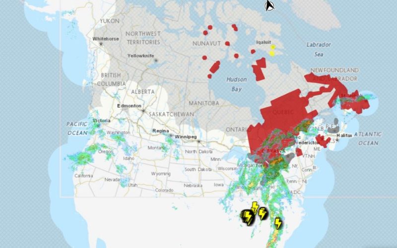 Freezing Rain may Hit Ontario & Quebec