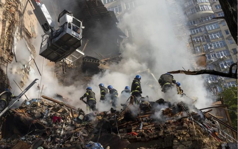 Russian Missile and Drone Strikes Kyiv Claim 14 Lives and almost 4 dozens injured 1 Russian Missile and Drone Strikes Claim Lives